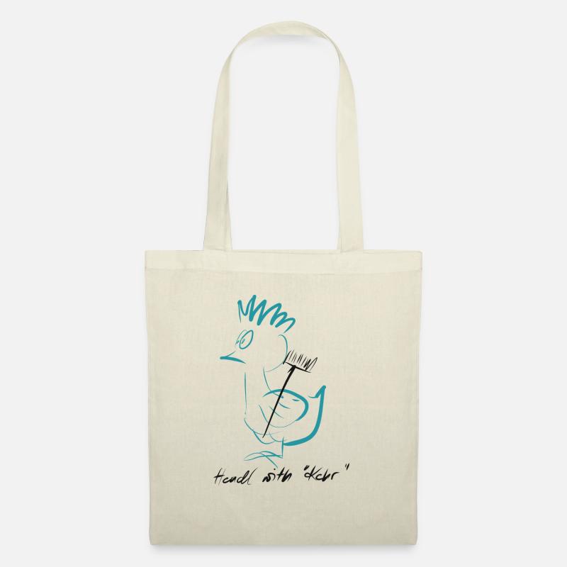 Handle with Care - Stoffbeutel - Natur