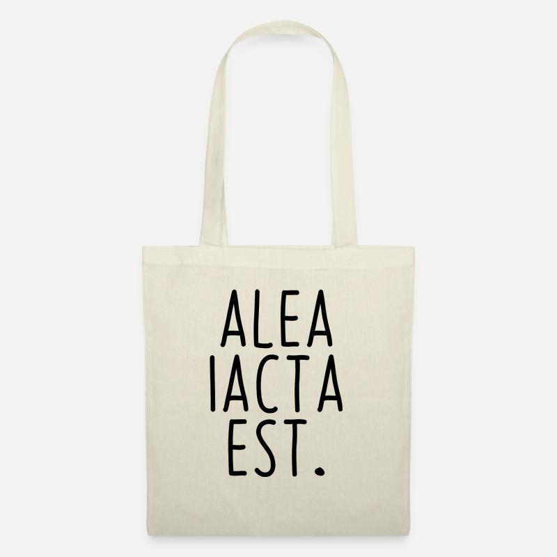 alea iacta est Würfel sind gefallen Latein Sprache - Stoffbeutel - Natur