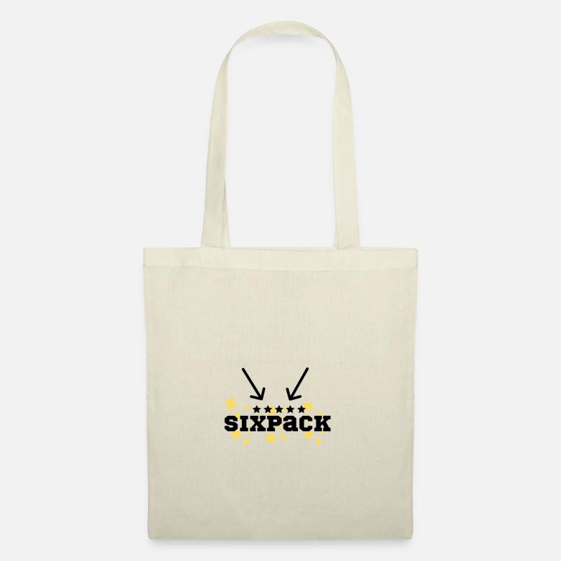 Sixpack - Stoffbeutel - Natur