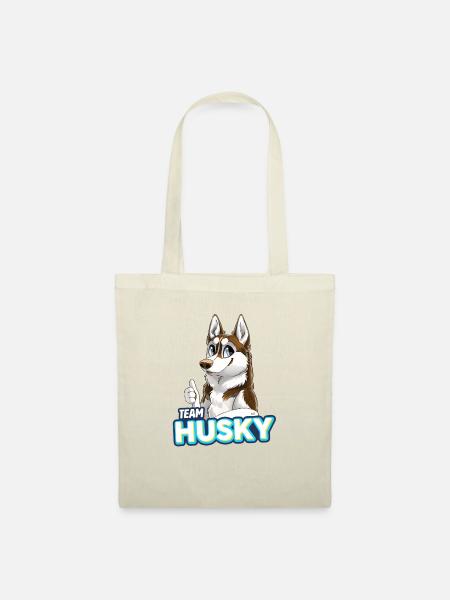 TEAM Husky - Rot - Stoffbeutel - Natur