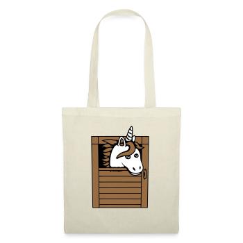 Licorne Cheval Cheval Écurie Poney Cheval Peeps Mignon - Sac en tissu - nature - Devant