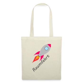 Rakete Rocket Raumfahrt - Stoffbeutel - Natur - Vorne