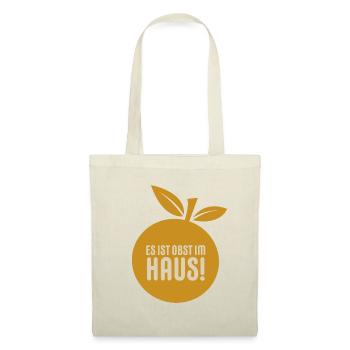 Es ist Obst im Haus! - Stoffbeutel - Natur - Vorne
