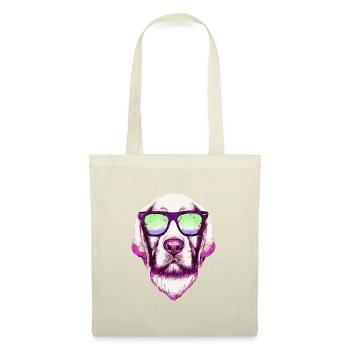 Hipster Labrador Retro Dog Retriever - Sac en tissu - nature - Devant