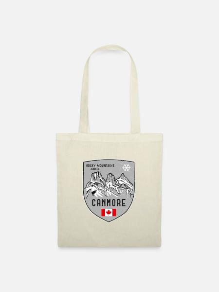 Canmore Three Sisters Kanada Wappen - Stoffbeutel - Natur