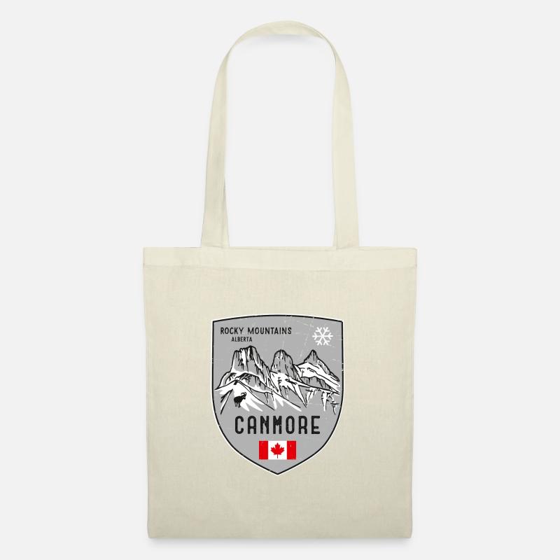 Canmore Three Sisters Kanada Wappen - Stoffbeutel - Natur