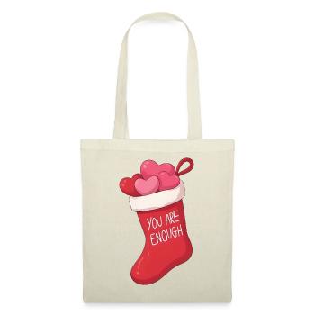  Anime Christmas Stocking You Are Enough - Stoffbeutel - Natur - Vorne