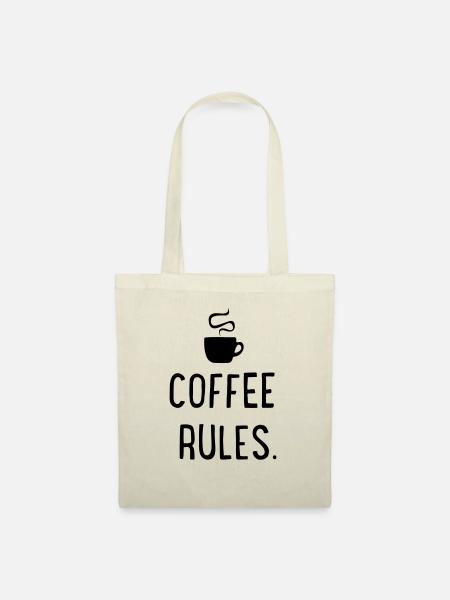 Coffee rules - Stoffbeutel - Natur