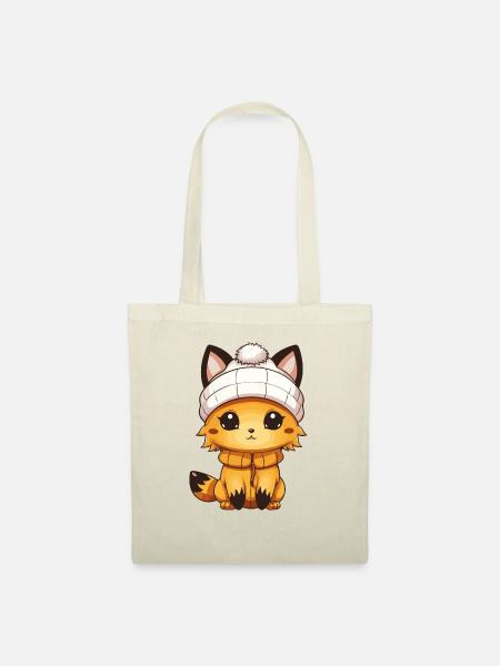 Fuchs Comic - Stoffbeutel - Natur