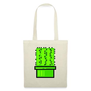 Cactus Cacti Retro Video Game Pixel Flower Pot - Tote Bag - nature - Front