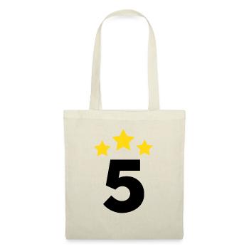 5 Year Star - 5th Anniversary Gift - Tote Bag - nature - Front