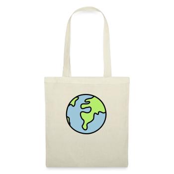 Globus - Welt - Stoffbeutel - Natur - Vorne