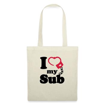 I Love my Sub - Stoffbeutel - Natur - Vorne