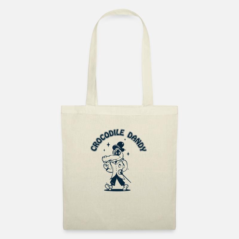 Crocodile dandy - Stoffbeutel - Natur
