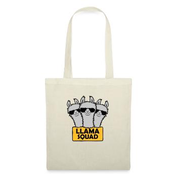 Conception de l’équipe Llama Squad - Sac en tissu - nature - Devant