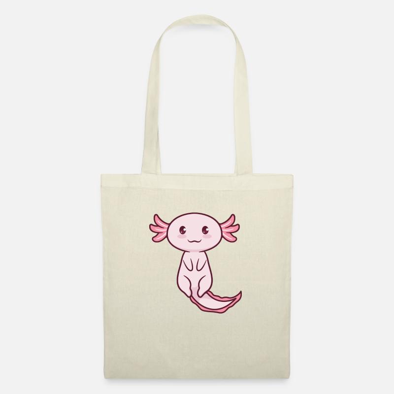 Axolotl Süß - Stoffbeutel - Natur