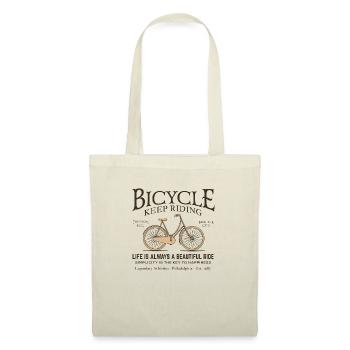 Vélo rétro - Sac en tissu - nature - Devant