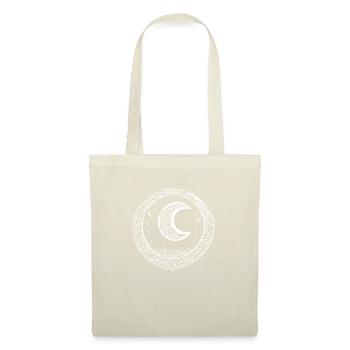 Lune tribale au design rond - Sac en tissu - nature - Devant