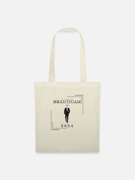 BRÄUTIGAM T-SHIRT - Stoffbeutel - Natur