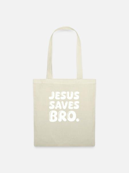 jesus saves bro - Stoffbeutel - Natur