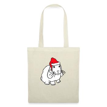 Bunny Santa Claus Christmas Hat Hat Gift - Tote Bag - nature - Front