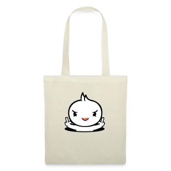 oiseau mal trou inférieur majeur montrer mauvais garçon - Sac en tissu - nature - Devant