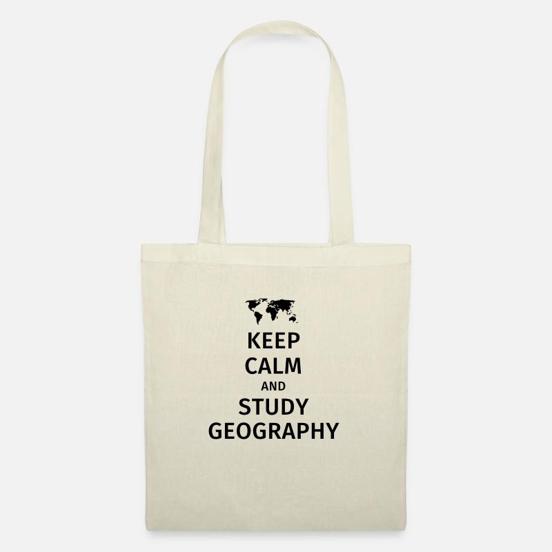 keep calm and study geography - Sac en tissu - nature