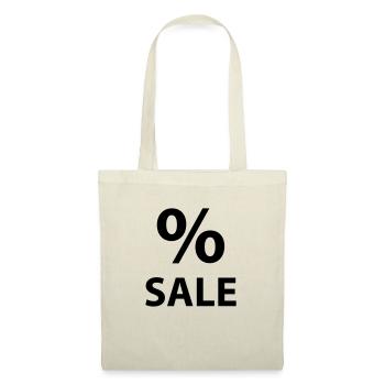 Sale – % Ausverkauf - Stoffbeutel - Natur - Vorne