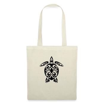 tortue tribal turtle 705 - Sac en tissu - nature - Devant