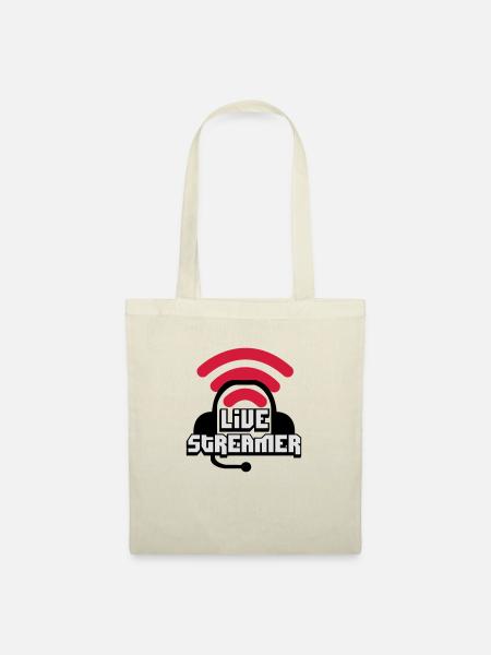 Live Streamer - Stoffbeutel - Natur