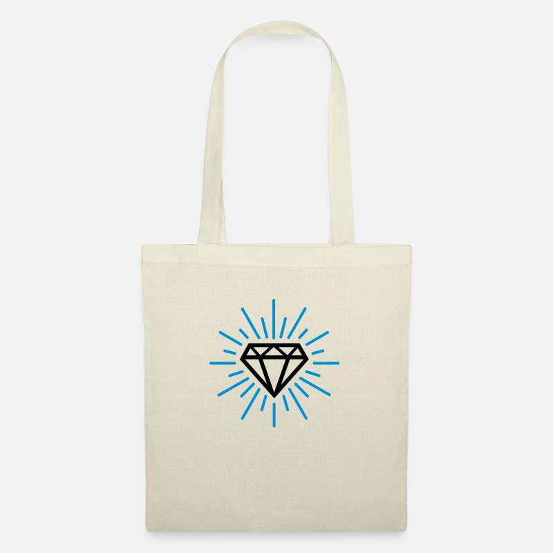 Diamant - Stoffbeutel - Natur