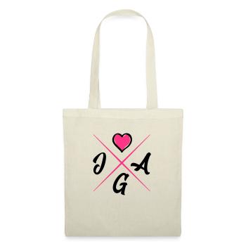 jga design herz - Stoffbeutel - Natur - Vorne