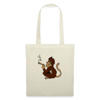 Chanvre affe Weed - Sac en tissu - nature - Devant
