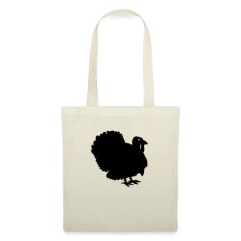 Silhouette Thanksgiving Truthahn - Stoffbeutel - Natur - Vorne