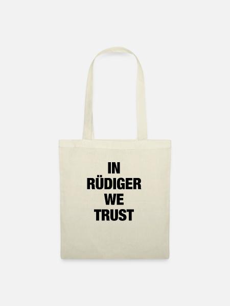 In Rüdiger we trust - Stoffbeutel - Natur