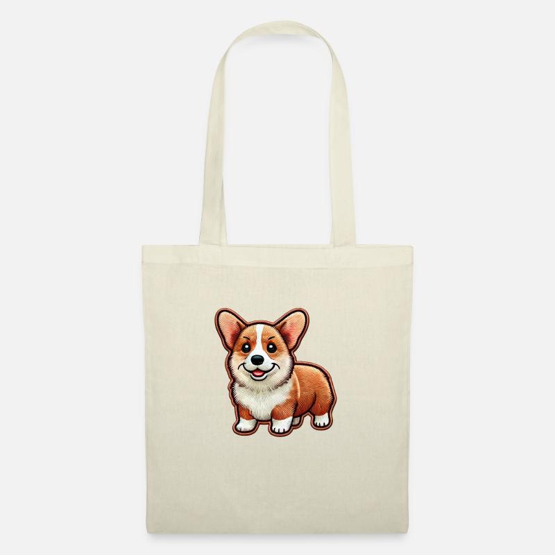 Corgi - Stoffbeutel - Natur