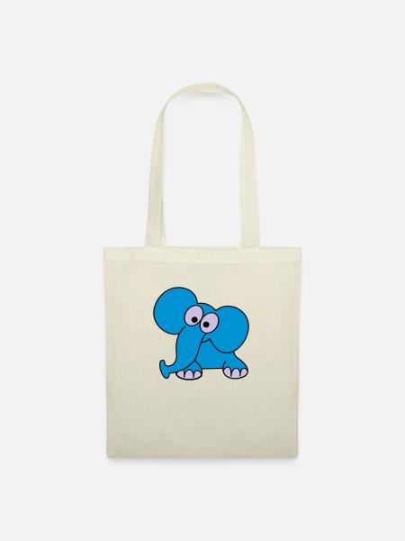 elefant - Stoffbeutel - Natur
