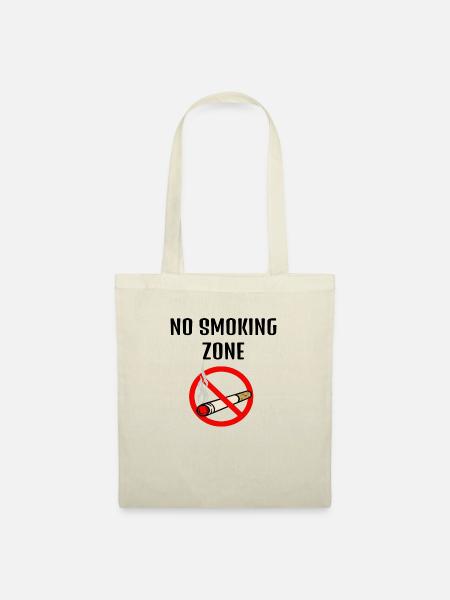 No smoking zone - Stoffbeutel - Natur