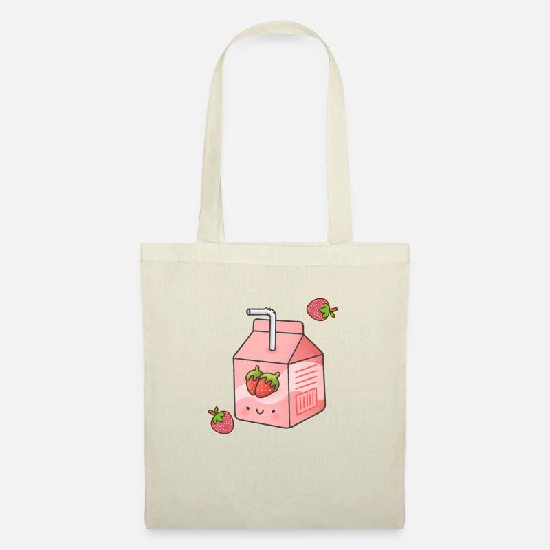 strawberry milk - Stoffbeutel - Natur
