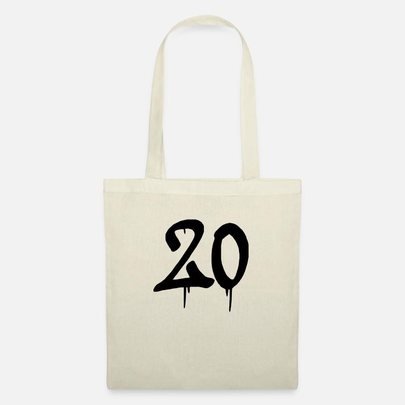 20 graffiti - Stoffbeutel - Natur