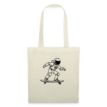 Un astronaute monte en skateboard astronautes de l’espace - Sac en tissu - nature - Devant