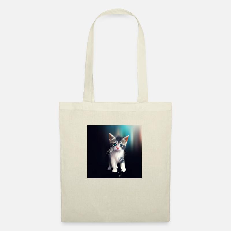 Chat mignon - Sac en tissu - nature