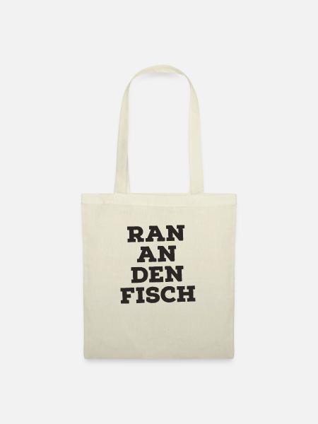 Ran an den Fisch - Stoffbeutel - Natur