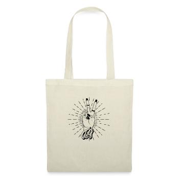 Icone Talons et Guidon Noir - Sac en tissu - nature - Devant