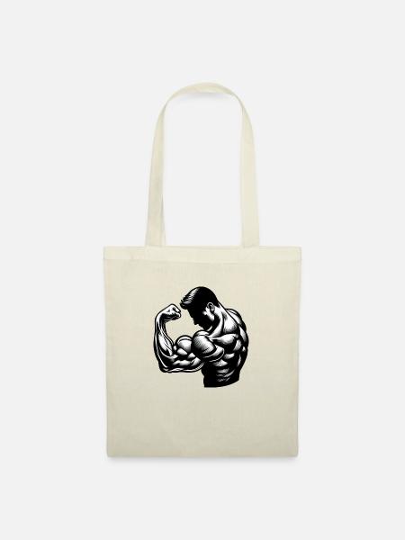 Flexing Biceps - Stoffbeutel - Natur