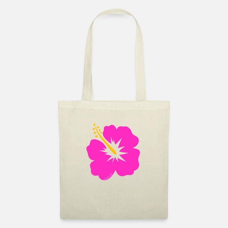 Hibiskusblüte - Stoffbeutel - Natur