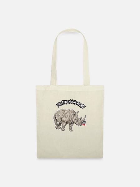 Animal Rights // Nashorn - Stoffbeutel - Natur