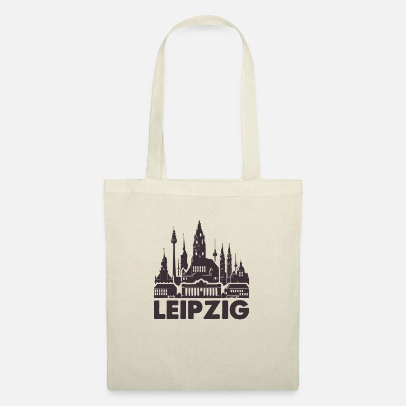leipzig skyline stadt - Stoffbeutel - Natur
