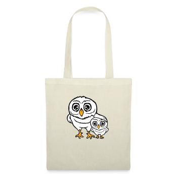 2 Owls Dad Mom Child Baby Family Mother Father - Tote Bag - nature - Front