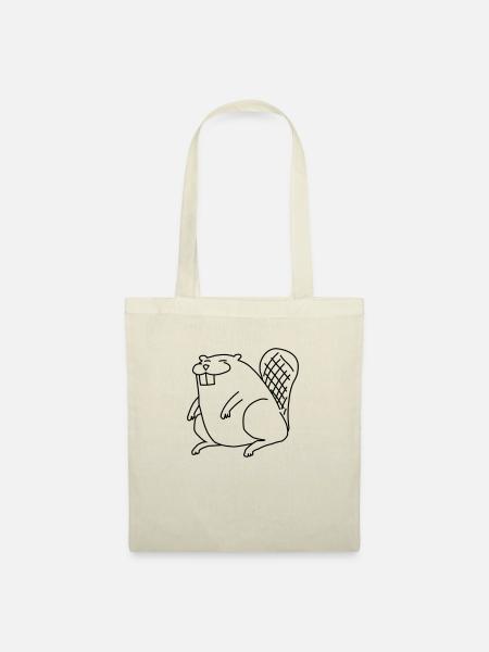 Trash Beaver - Stoffbeutel - Natur